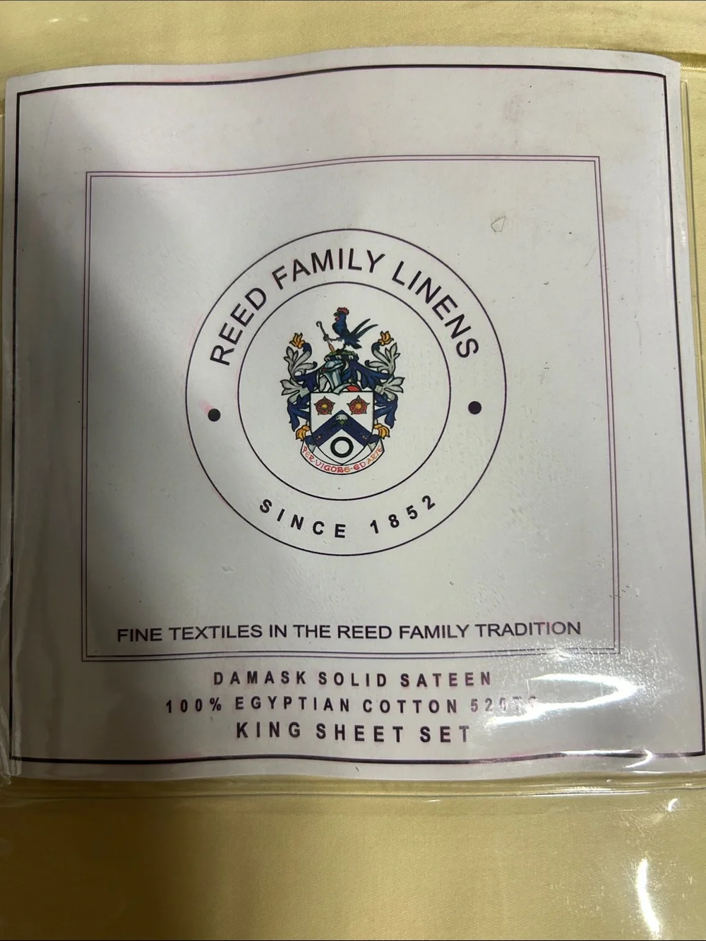 Reed Family Linens king sheet